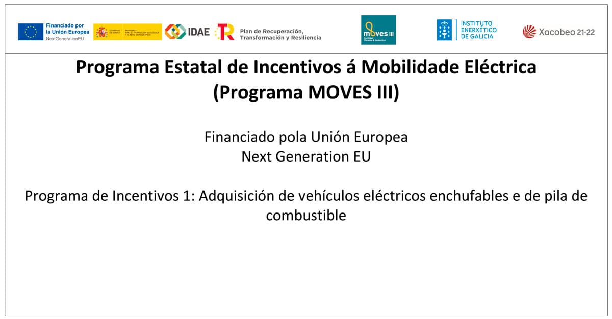 Programa Estatal de Incentivos á Mobilidade Eléctrica (Programa MOVES III)